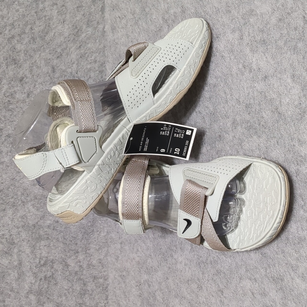 NEW Nike ACG Air Deschutz + Sandal Cream II Black Unisex Sandals W10 M9 - Picture 7 of 10